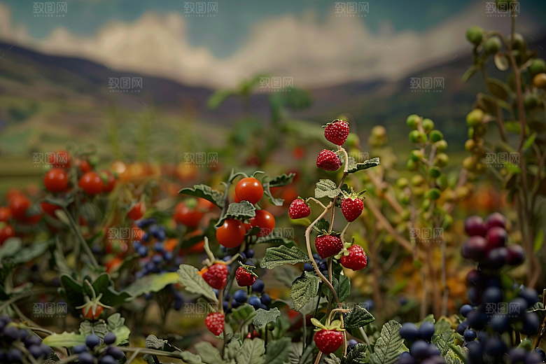 蔬菜瓜果山水舌尖上的中国果蔬素材