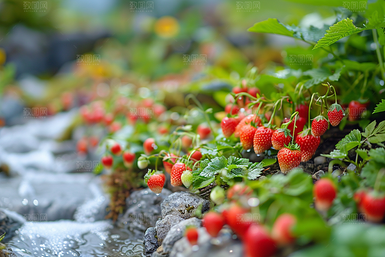 蔬菜瓜果山水风光食材素材