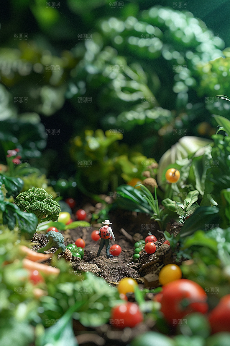 蔬菜瓜果山水食材果蔬素材