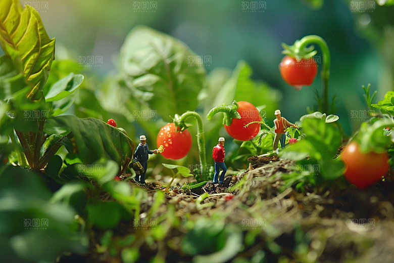 蔬菜瓜果山水景色创意素材