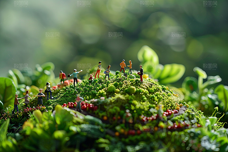 蔬菜瓜果山水食材风景素材