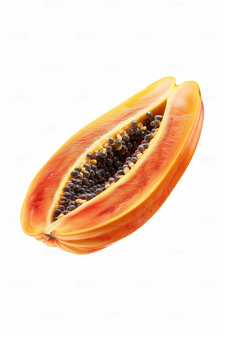 木瓜高清食材摄影图