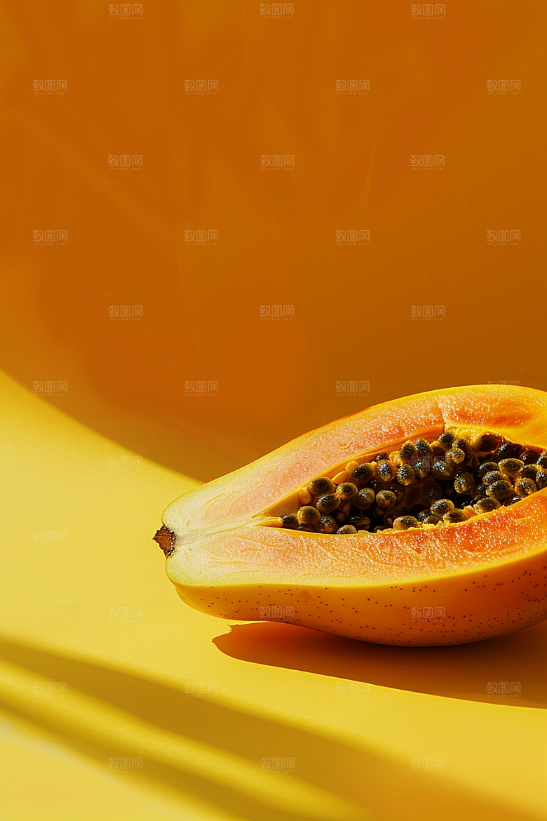 木瓜新鲜高清摄影图
