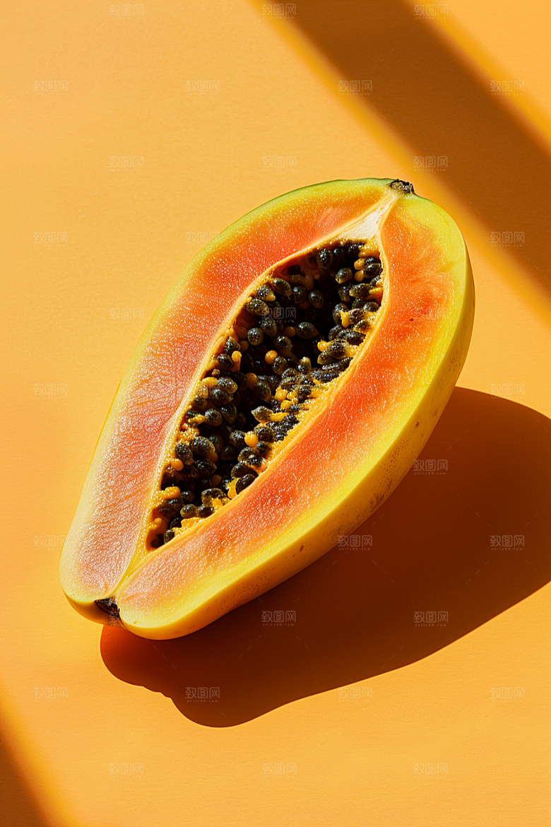 木瓜高清美味摄影图