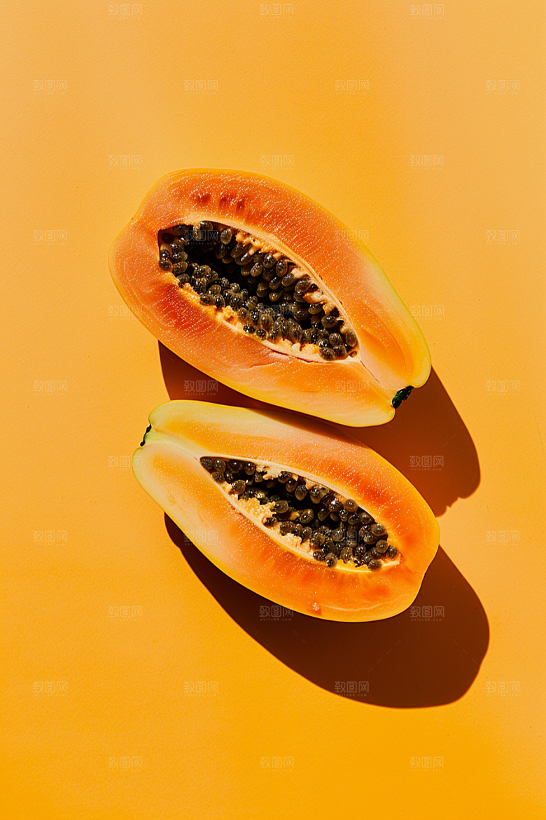 木瓜美食高清摄影图