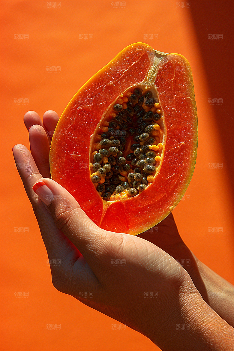 木瓜美味高清摄影图