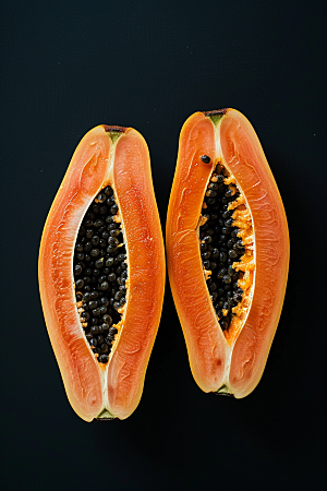 木瓜美食自然摄影图