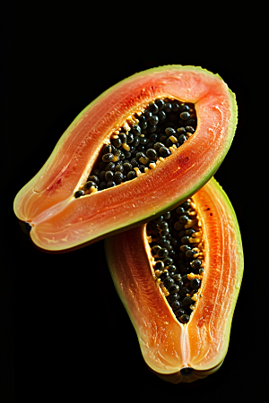 木瓜美味瓜果摄影图