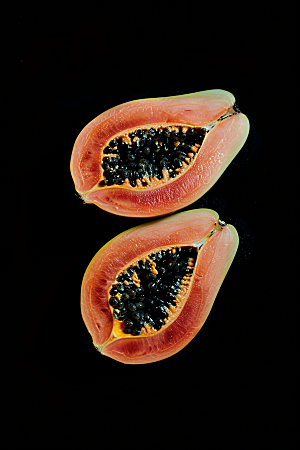 木瓜瓜果美食摄影图