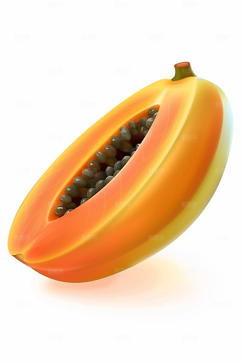 木瓜食材高清摄影图