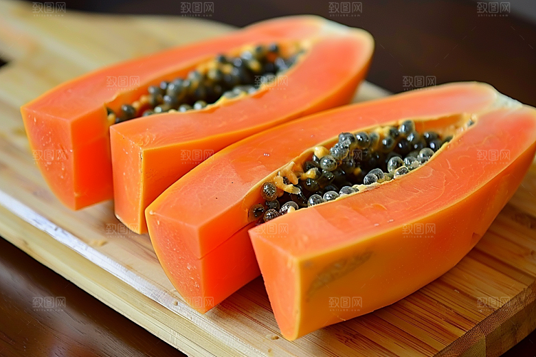 木瓜美味美食摄影图