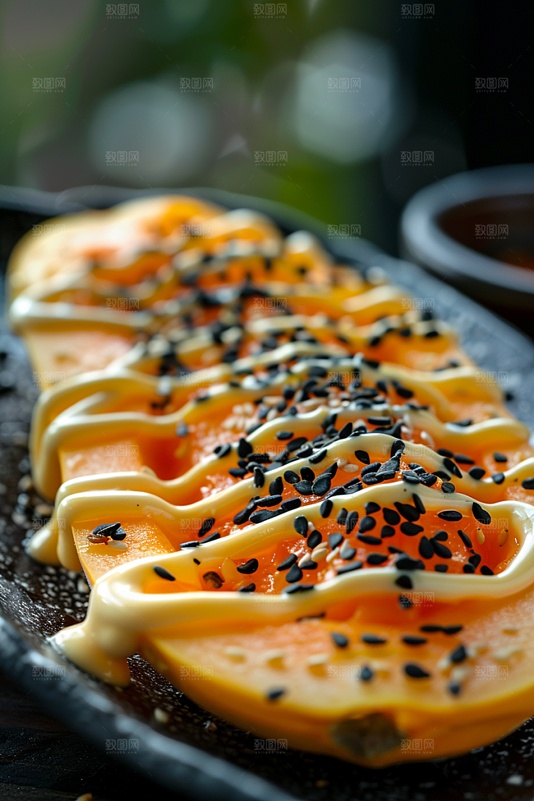 木瓜美食自然摄影图
