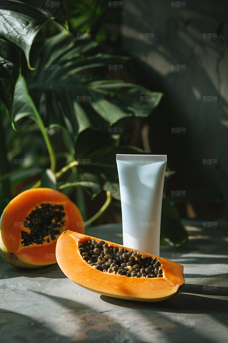 木瓜美食自然摄影图