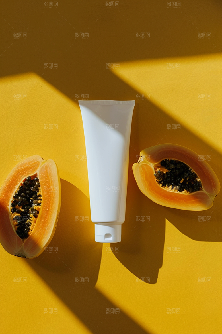 木瓜美食自然摄影图