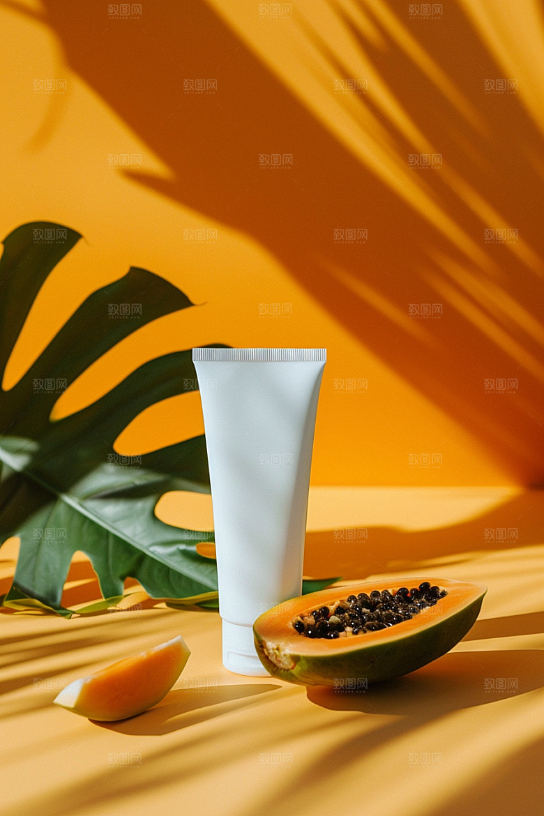 木瓜自然热带水果摄影图