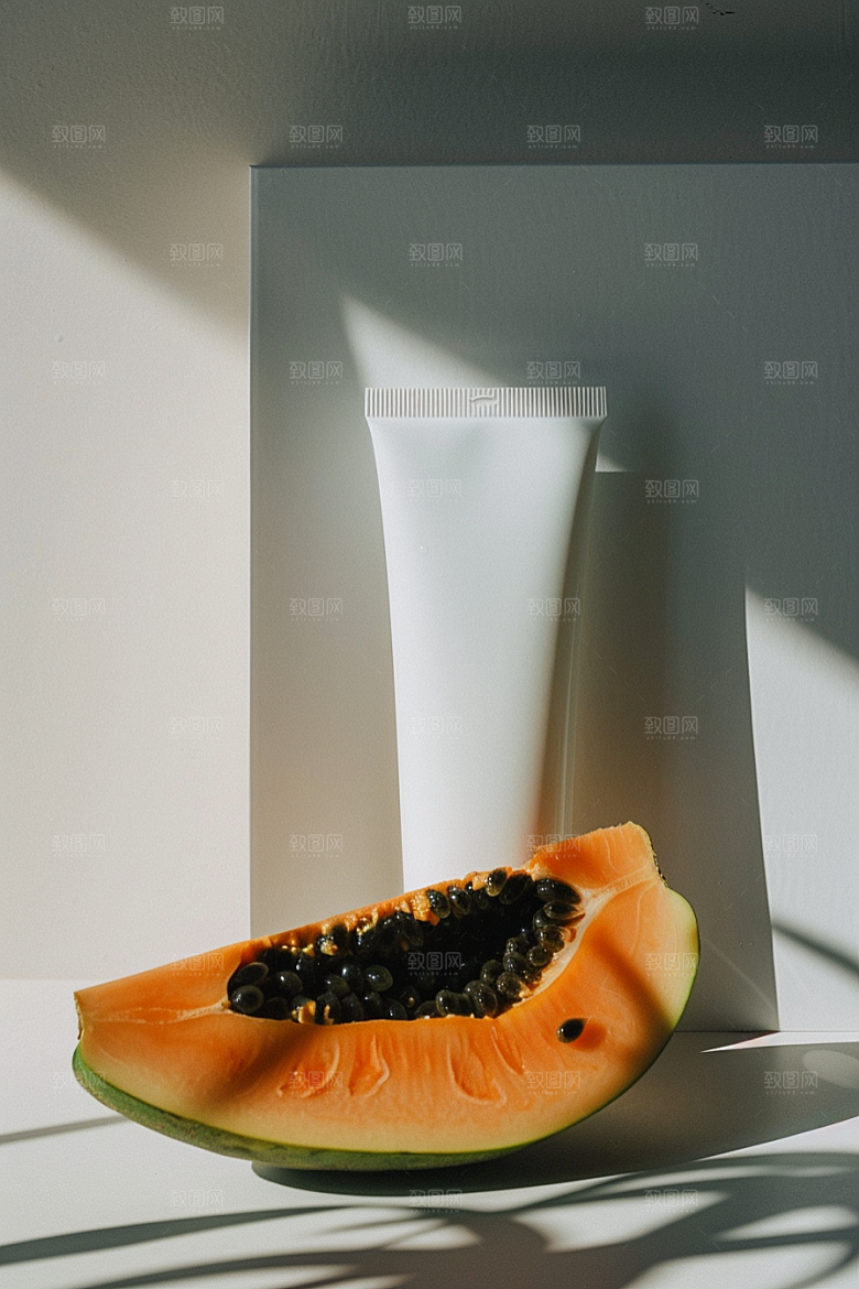 木瓜美食自然摄影图