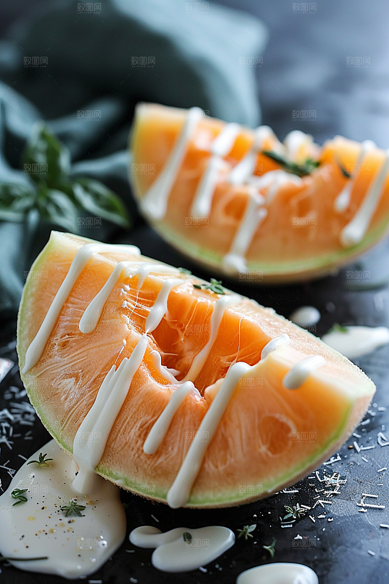 木瓜美食食材摄影图