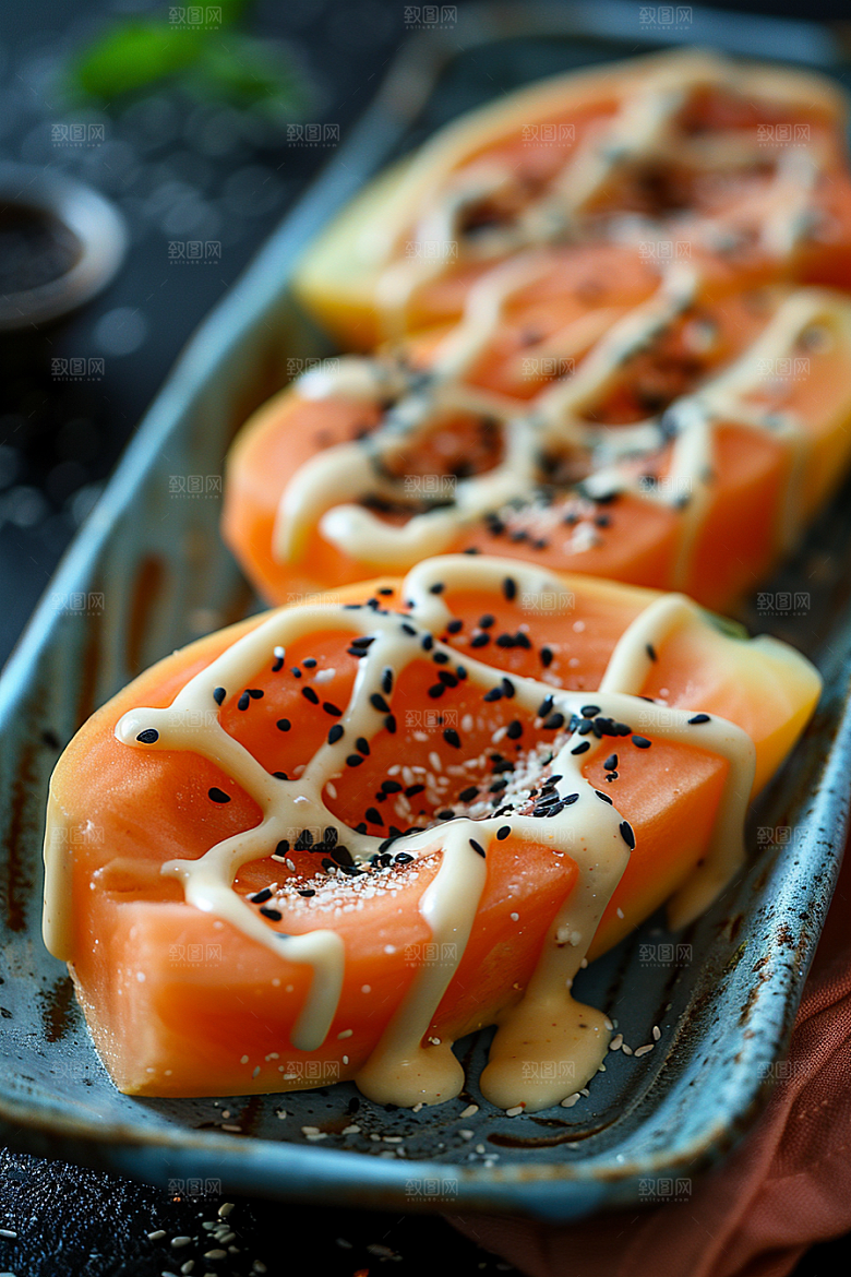 木瓜美味自然摄影图