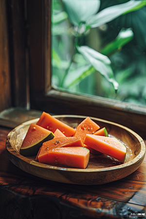 木瓜美食高清摄影图