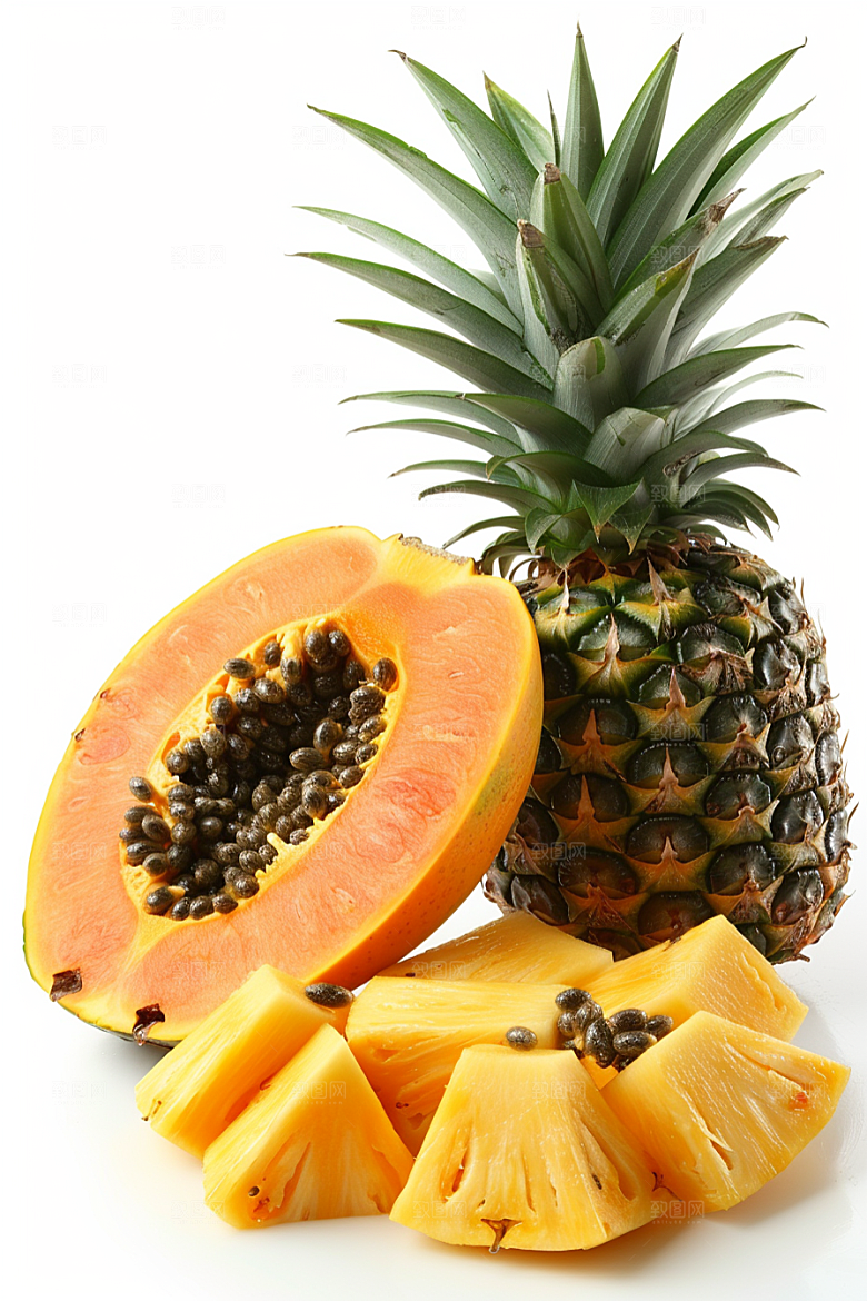木瓜美食高清摄影图