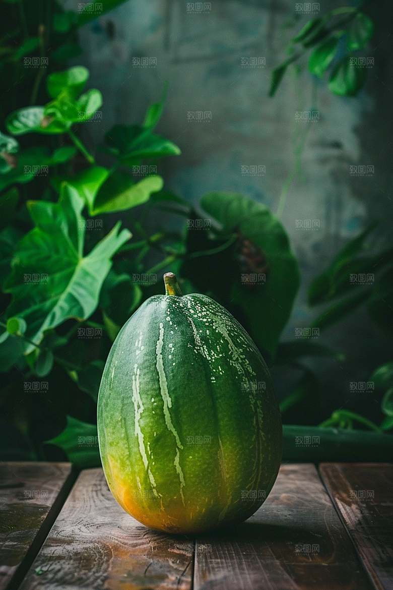 木瓜香甜美味摄影图
