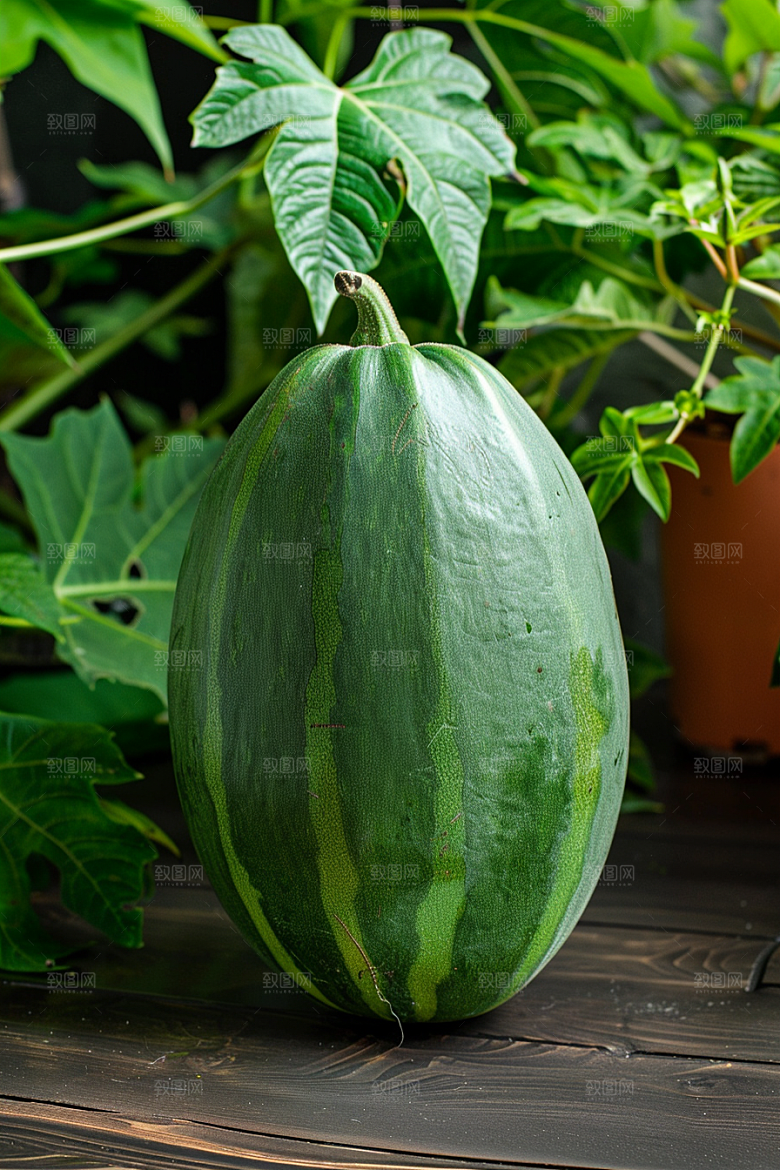 木瓜香甜食材摄影图