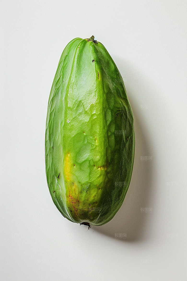 木瓜新鲜果肉摄影图