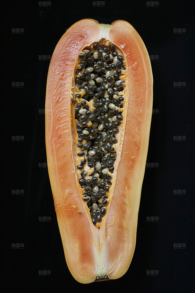 木瓜食材香甜摄影图