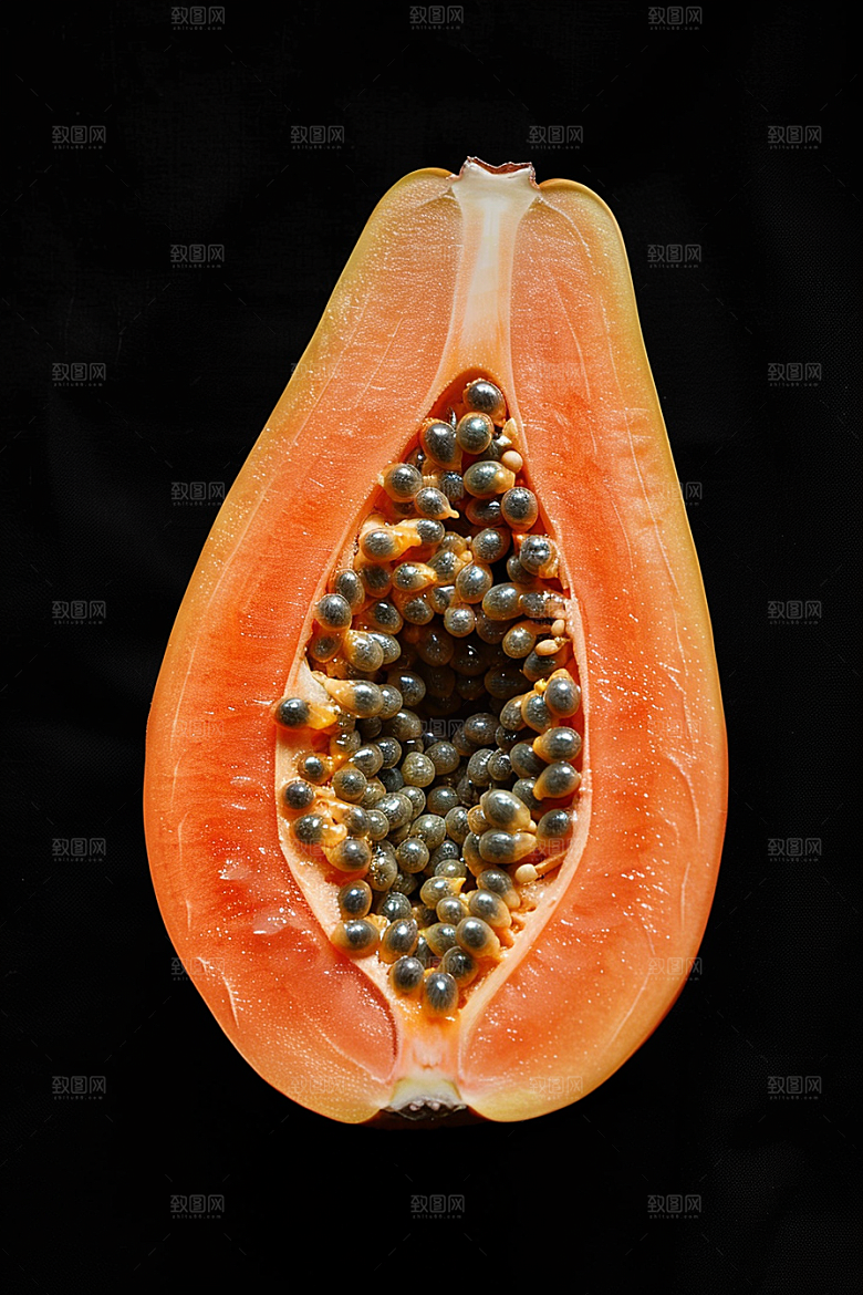 木瓜美食食材摄影图