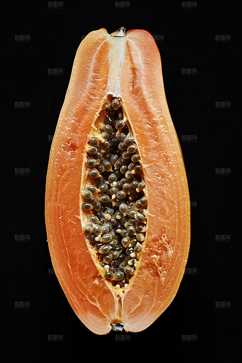 木瓜美味食材摄影图