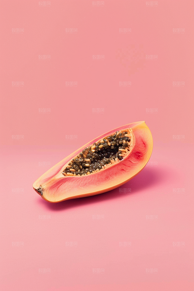 木瓜食材香甜摄影图