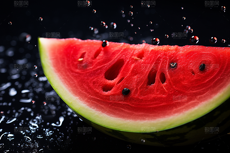 西瓜水果夏天摄影图