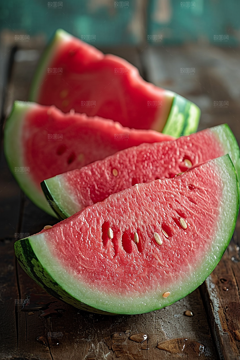 西瓜夏日夏天摄影图