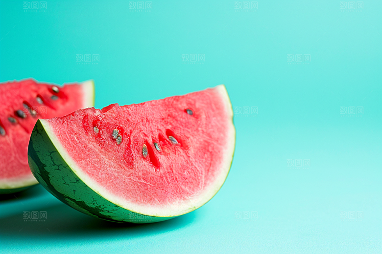 西瓜夏季夏天摄影图