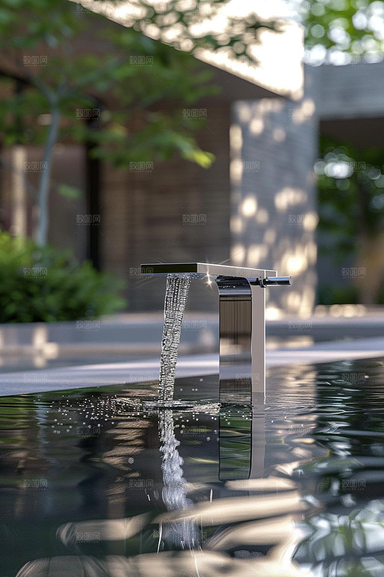 水龙头室内金属素材
