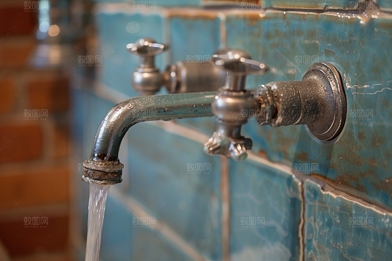 水龙头厕所室内素材