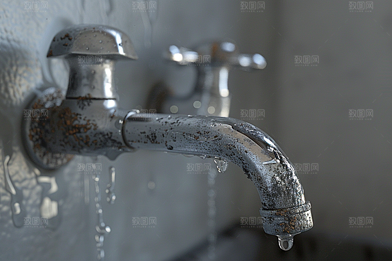 水龙头厕所室内素材