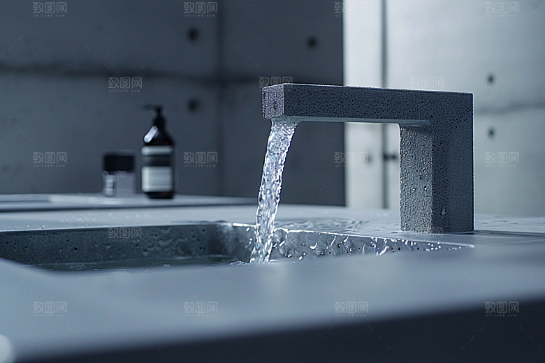 水龙头水池装潢素材
