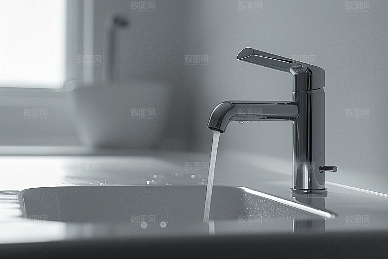 水龙头厕所水池素材