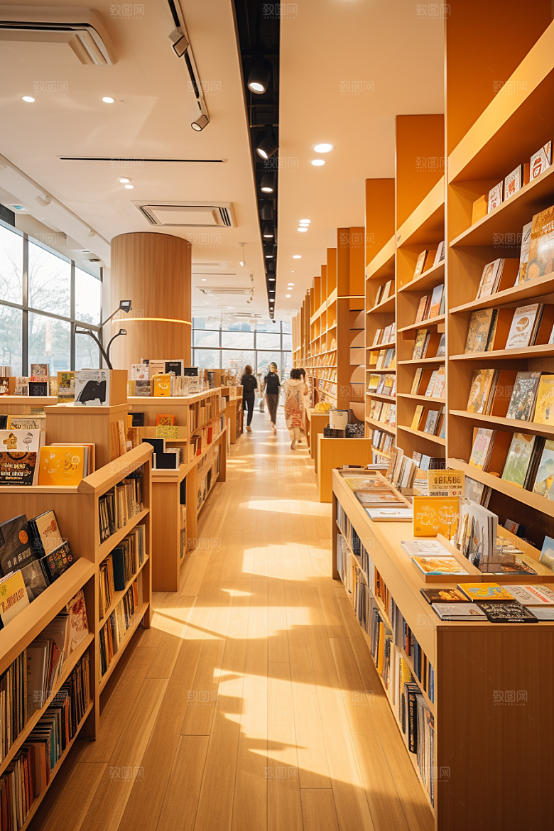 书店书架高清图书馆素材