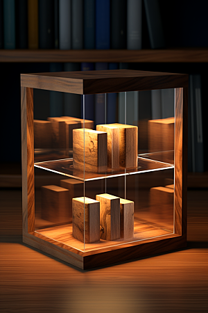 书店书架书柜大气素材