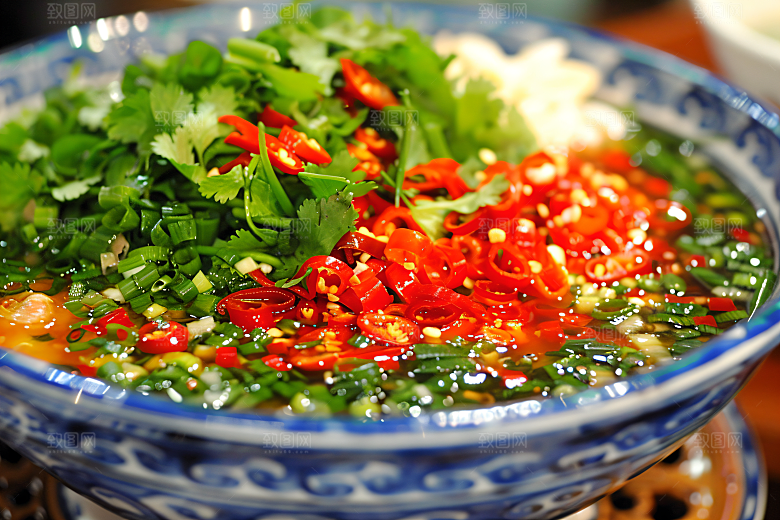 蒜蓉辣酱麻辣美食摄影图