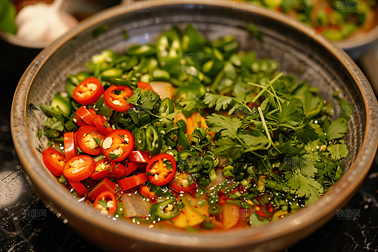 蒜蓉辣酱麻辣酱料摄影图