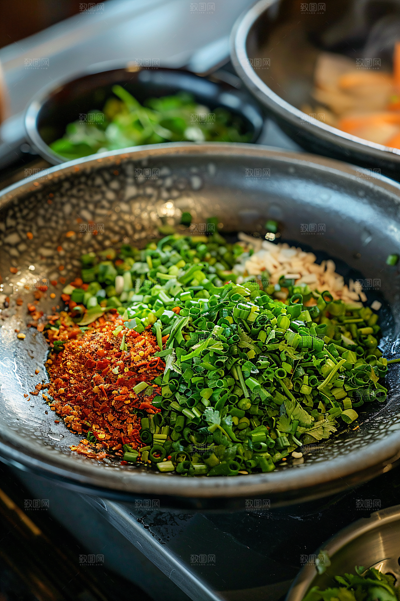 蒜蓉辣酱酱料调味料摄影图