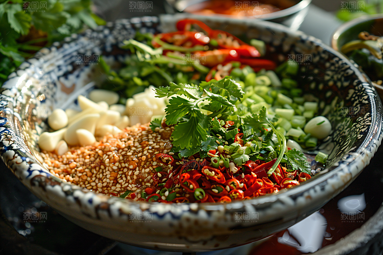 蒜蓉辣酱红辣椒酱料摄影图