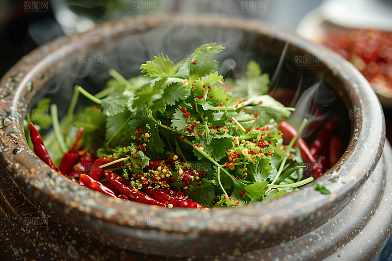 蒜蓉辣酱红辣椒美食摄影图