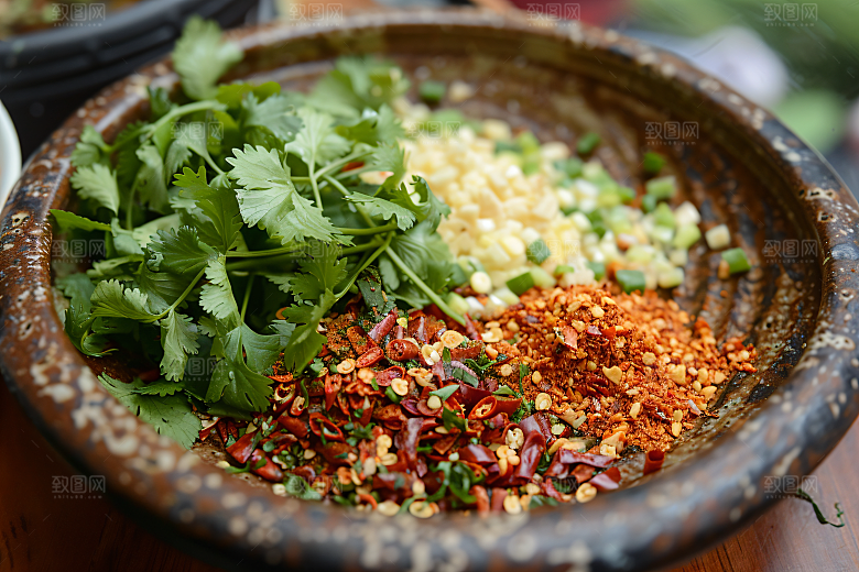 蒜蓉辣酱美食麻辣摄影图