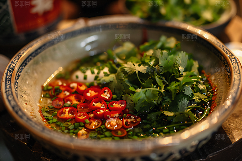 蒜蓉辣酱蒜泥麻辣摄影图