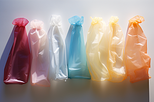 塑料垃圾袋透明垃圾袋塑料袋摄影图
