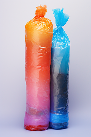 塑料垃圾袋垃圾分类塑料袋摄影图